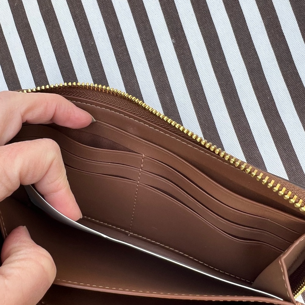 Coach Long Zip Around Wallet in Wildflower Print - Picture 14 of 15